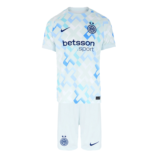 2025-26 Inter Milan Kids Away Soccer Kits Shirt With Shorts